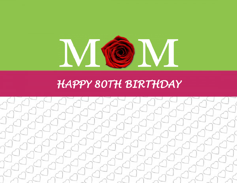 Happy 80th Birthday Mom Book 100284 Bookemon