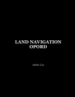 LAND NAVIGATION OPORD